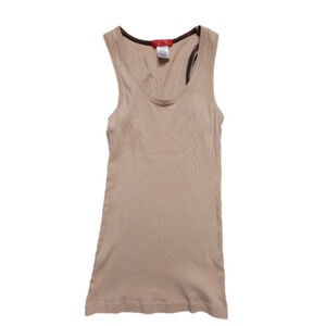 Krazy KITTY beige tank top. Size L. EXCELLENT CONDITION!